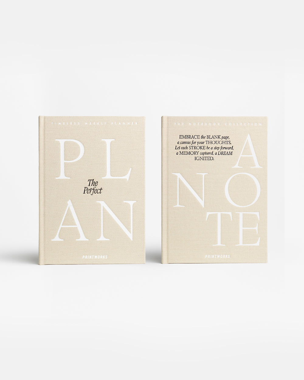 Planner & Notebook Bundle, Beige