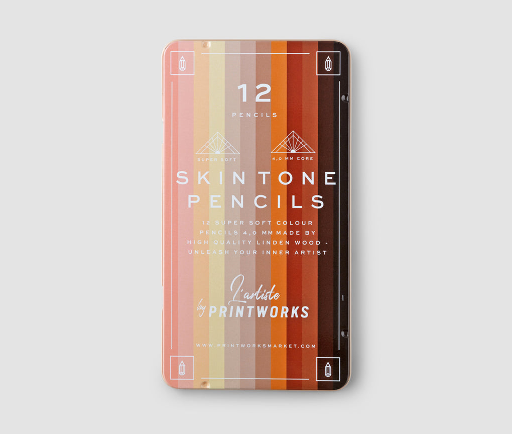 12 Skin Tones Colored Pencils Oil Based Pre-Sharpened Drawing Pencils –  WoodArtSupply