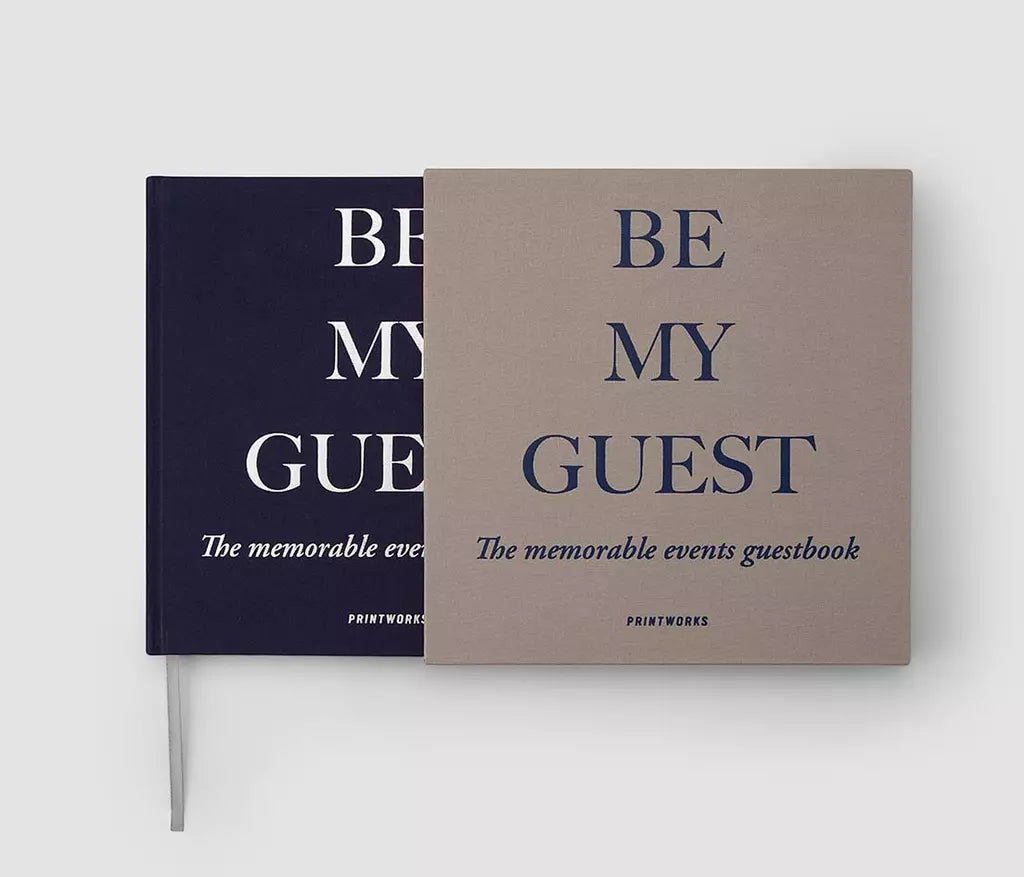 Guest Book - Grey/Navy