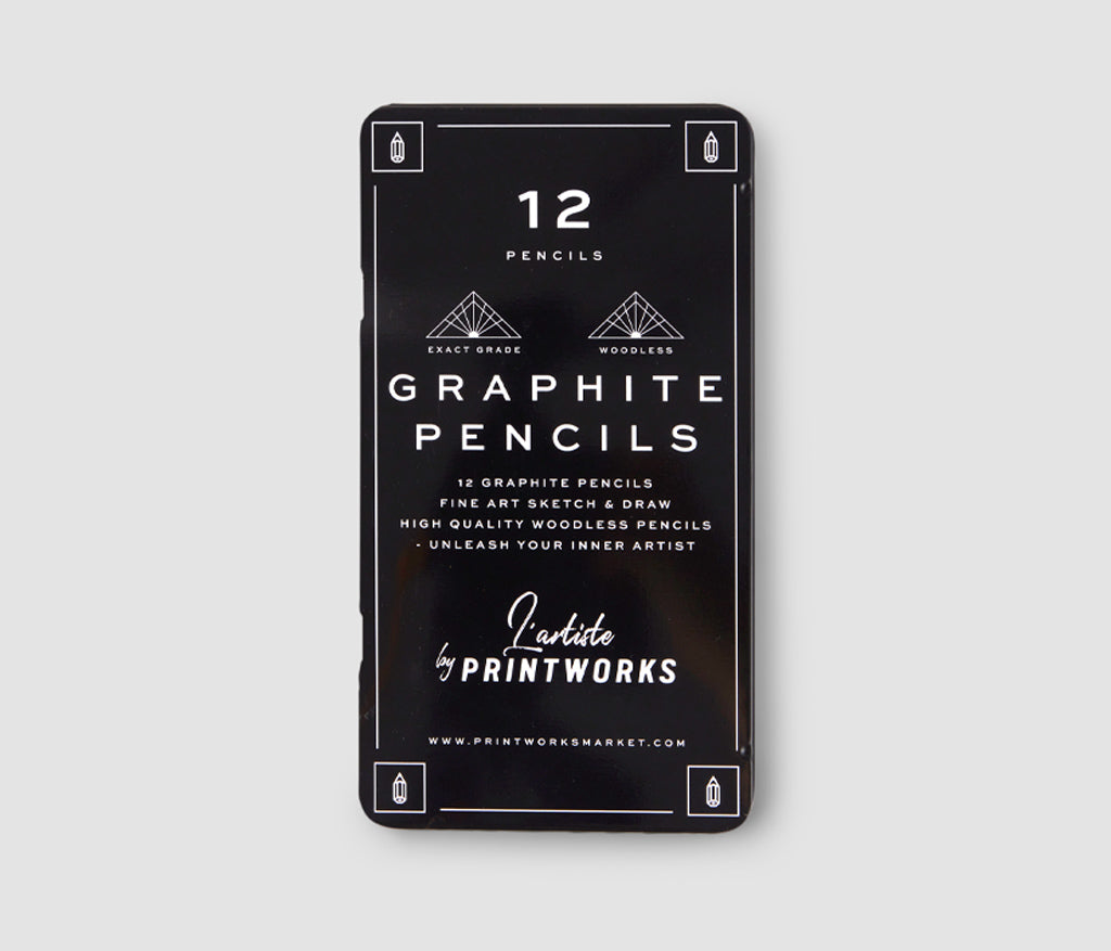 Printworks | 12 Color Pencils - Graphite