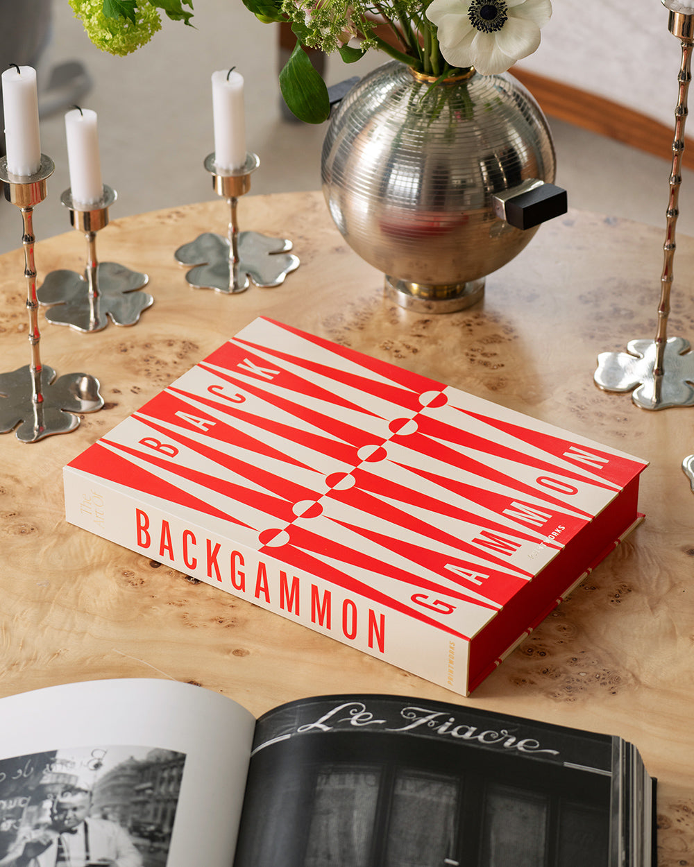 Art of Backgammon, Red/Cream
