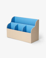 Desktop Organizer, Beige/Blue