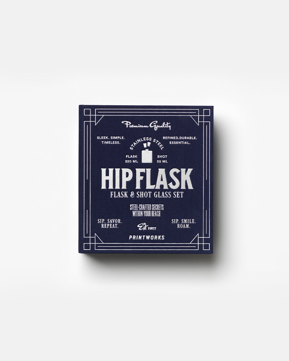 Hip Flask, Dark Blue