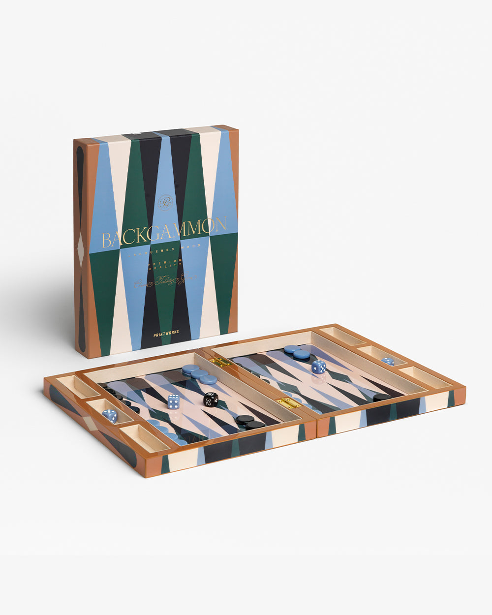 Lacquered Backgammon