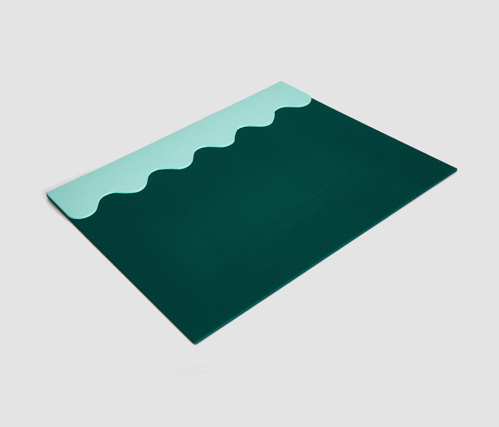 Desk Pad, Green/Turquoise