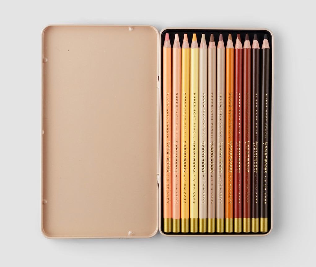 Printworks | 12 Color Pencils - Skin Tone