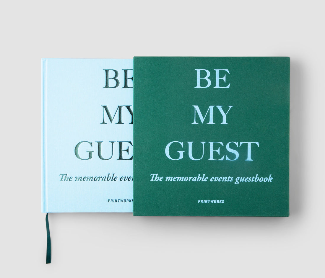Guest Book - Green/Blue