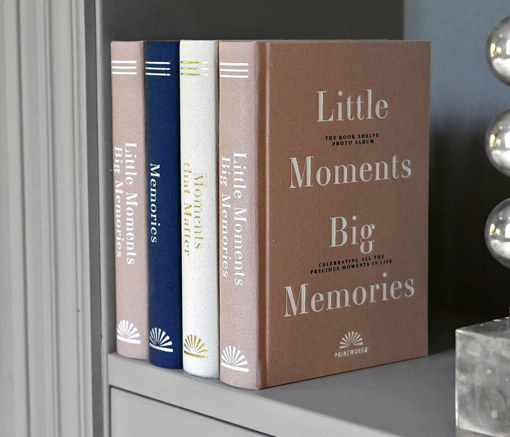Printworks Bookshelf Photo Album - Little Moments Big Memories Cream